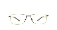 Grey Polaroid D502 Rectangle Glasses - Front