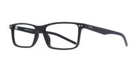 Matte Black Polaroid PLD D336 Rectangle Glasses - Angle