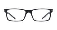 Matte Black Polaroid PLD D336 Rectangle Glasses - Front