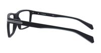 Matte Black Polaroid PLD D354 Rectangle Glasses - Side