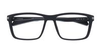 Matte Black Polaroid PLD D355 Rectangle Glasses - Flat-lay