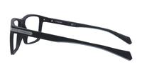 Matte Black Polaroid PLD D355 Rectangle Glasses - Side