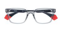 Grey Polaroid PLD D356/G Square Glasses - Flat-lay