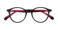 Black / Red Polaroid PLD D391 Round Glasses - Flat-lay