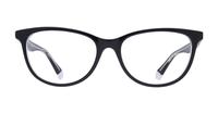 Black / Crystal Polaroid PLD D395 Cat-eye Glasses - Front