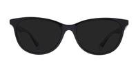 Black / Crystal Polaroid PLD D395 Cat-eye Glasses - Sun