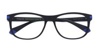 Matte Blue / Black Polaroid PLD D417 Rectangle Glasses - Flat-lay