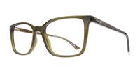 Olive Polaroid PLD D499 Rectangle Glasses - Angle