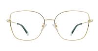 Gold Blue Polaroid PLD D521/G Cat-eye Glasses - Front