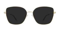 Gold Blue Polaroid PLD D521/G Cat-eye Glasses - Sun