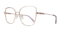 Gold Copper Polaroid PLD D521/G Cat-eye Glasses - Angle