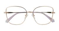 Gold Copper Polaroid PLD D521/G Cat-eye Glasses - Flat-lay
