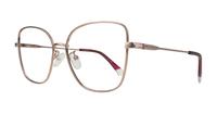Pink Polaroid PLD D521/G Cat-eye Glasses - Angle
