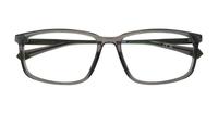 Grey Polaroid PLD D535/G Rectangle Glasses - Flat-lay