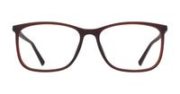 Brown Police Perception 5 Rectangle Glasses - Front