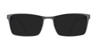 Matt Gunmetal Police Rangy 1 Rectangle Glasses - Sun