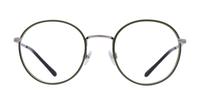 Shiny Gunmetal Polo Ralph Lauren PH1210 Round Glasses - Front