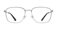 Shiny Brushed Silver Polo Ralph Lauren PH1214 Rectangle Glasses - Front