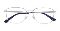 Shiny Gunmetal Polo Ralph Lauren PH1214 Rectangle Glasses - Flat-lay
