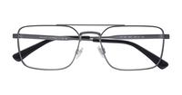 Shiny Dark Gunmetal Polo Ralph Lauren PH1216 Rectangle Glasses - Flat-lay