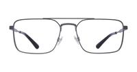 Shiny Dark Gunmetal Polo Ralph Lauren PH1216 Rectangle Glasses - Front