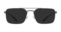 Shiny Dark Gunmetal Polo Ralph Lauren PH1216 Rectangle Glasses - Sun