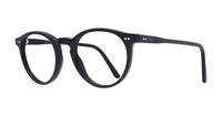 Shiny Black Polo Ralph Lauren PH2083-48 Round Glasses - Angle