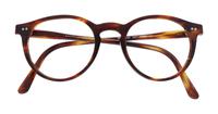 Shiny Dark Havana Polo Ralph Lauren PH2083-48 Round Glasses - Flat-lay