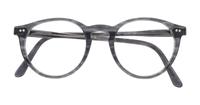 Shiny Striped Grey Polo Ralph Lauren PH2083-48 Round Glasses - Flat-lay