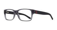 Shiny Transparent Grey Polo Ralph Lauren PH2117-54 Rectangle Glasses - Angle