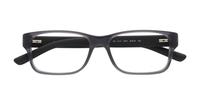 Shiny Transparent Grey Polo Ralph Lauren PH2117-54 Rectangle Glasses - Flat-lay