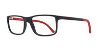 Matte Black Polo Ralph Lauren PH2126-53 Rectangle Glasses - Angle