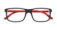 Matte Black Polo Ralph Lauren PH2126-53 Rectangle Glasses - Flat-lay