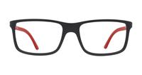 Matte Black Polo Ralph Lauren PH2126-53 Rectangle Glasses - Front