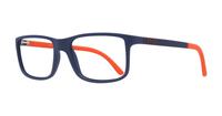 Matte Navy Blue Polo Ralph Lauren PH2126-53 Rectangle Glasses - Angle