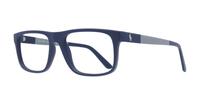 Matte Navy Blue Polo Ralph Lauren PH2218 Rectangle Glasses - Angle