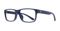 Shiny Navy Blue Polo Ralph Lauren PH2237U Oval Glasses - Angle