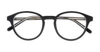 Shiny Black Crystal Polo Ralph Lauren PH2252 Round Glasses - Flat-lay