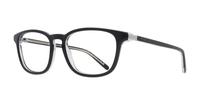 Shiny Black Crystal Polo Ralph Lauren PH2253 Round Glasses - Angle