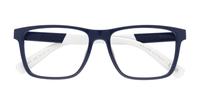 Shiny Navy Blue Polo Ralph Lauren PH2257U Rectangle Glasses - Flat-lay