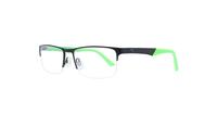 Black/Green Puma PE0013O-54 Rectangle Glasses - Angle