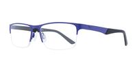 Matt Blue Puma PE0013O-54 Rectangle Glasses - Angle