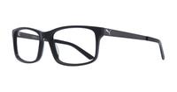 Shiny Black Puma PE0016O-56 Rectangle Glasses - Angle