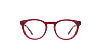 Red / Silver Puma PE0017O Round Glasses - Front