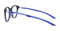 Blue/Ruthenium/Transparent Puma PU0336O Round Glasses - Side