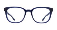 Blue / Blue Transparent Puma PU0342O Rectangle Glasses - Front