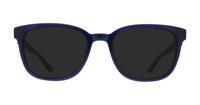 Blue / Blue Transparent Puma PU0342O Rectangle Glasses - Sun