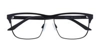 Black/Black Transparent Puma PU0348O Rectangle Glasses - Flat-lay