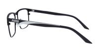 Black/Black Transparent Puma PU0348O Rectangle Glasses - Side