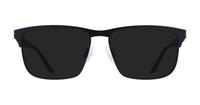 Black/Black Transparent Puma PU0348O Rectangle Glasses - Sun